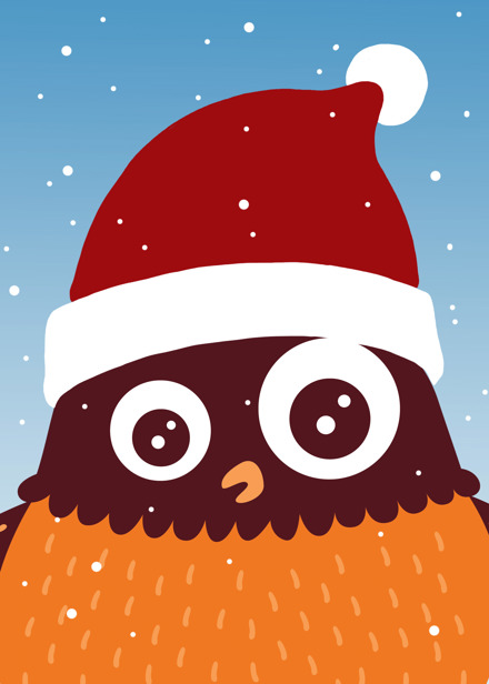 Polarugglan med tomeluva.