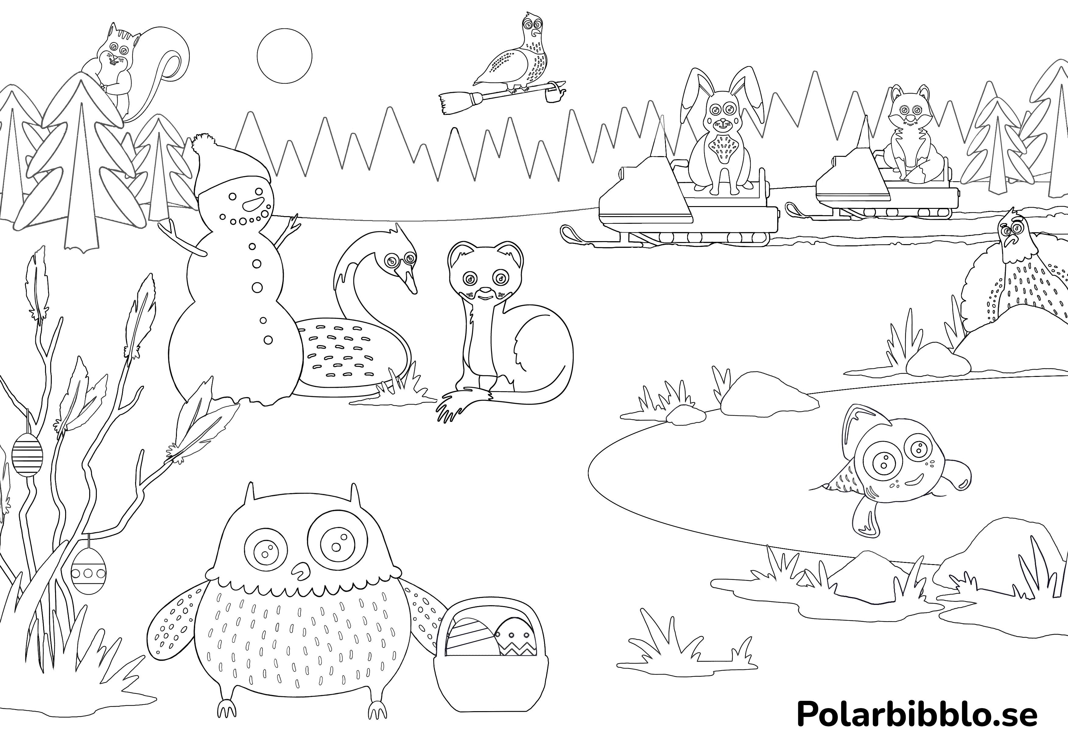 Polarbibblodjuren firar påsk.