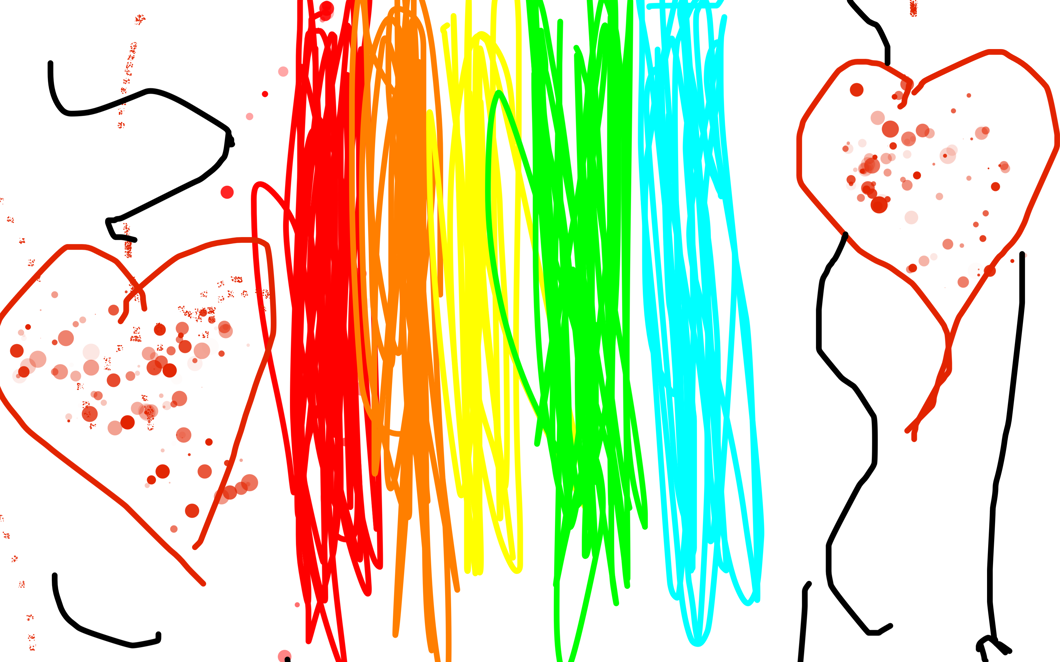 En regnbåge vattenfall