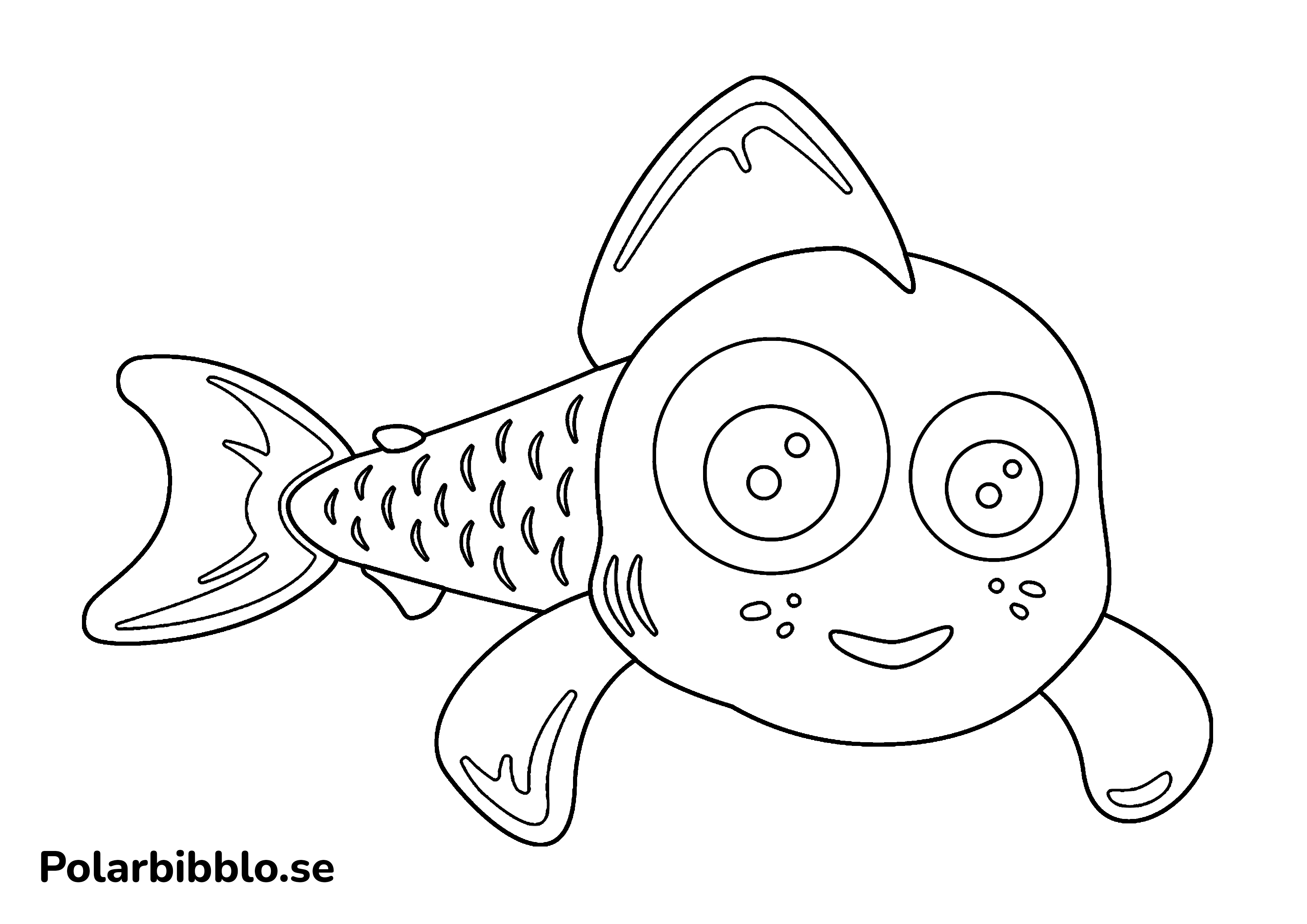 Färgläggningsbild på siken.